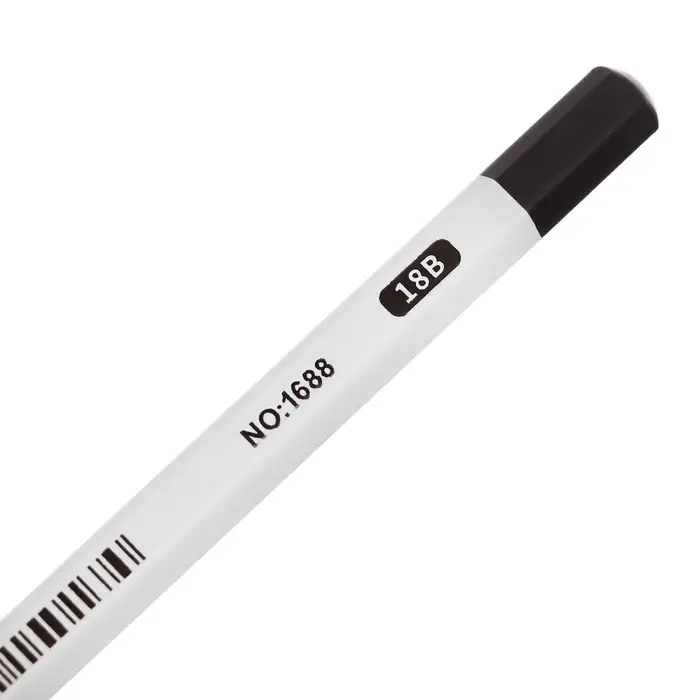 Карандаш угольный чёрный 18 В, корпус светло-серый Карандаш угольный чёрный 18 В, корпус светло-серый