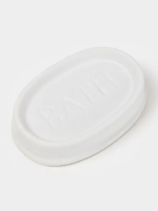 Набор для ванной &laquo;Бэкки&raquo;, 3 предмета, мыльница, дозатор для мыла, стакан, белый