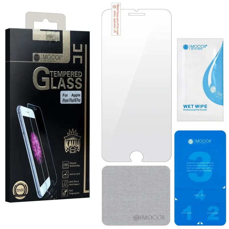 Защитное стекло для iPhone 6/7/8 Plus 0.3mm 2.5D Mocoll