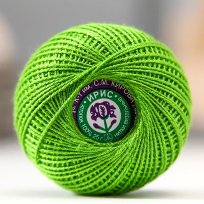Нитки вязальные Нитки вязальные "Ирис" 150м/25гр 100% мерсеризованный хлопок цвет 3908