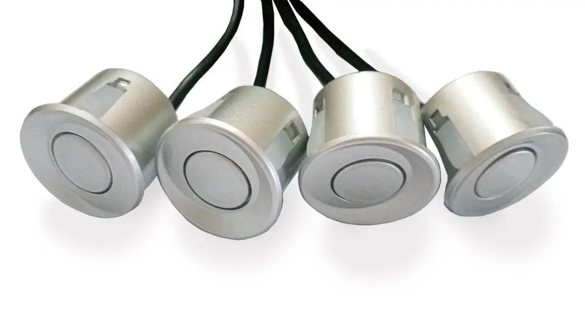 Датчик парктроника 22 мм (серебро) с проводом 2,5м AVS PS-22 (1 шт.)