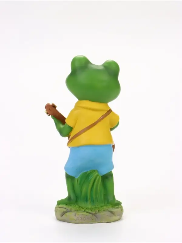 Садовая фигура из полистоуна &laquo;Лягушонок с гитарой&raquo;, 8.5&times;11&times;25 см, Greengo