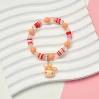 Браслет детский &laquo;Выбражулька. Жираф с бусинами&raquo;, d=6 см, разноцветный