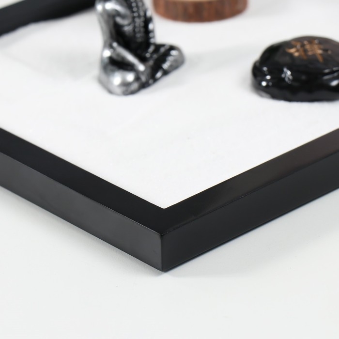 Сад камней Дзен  Сад камней Дзен "Будда с деревом" белый песок 1,3х21,5х17,5 см