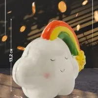 Копилка для денег &laquo;Облачко-шарик с радугой&raquo;, керамика, 7.5&times;18&times;13.2 см