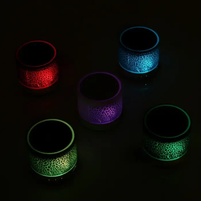 Портативная колонка Luazon LAB-04, с подсветкой, Bluetooth, USB, microSD, microUSB, МИКС