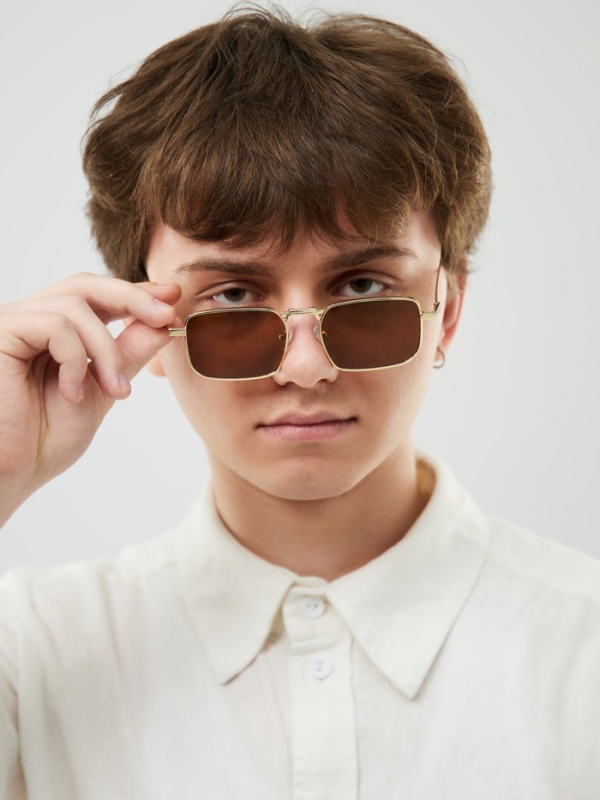 Очки солнечные, uv 385, коричневая линза Очки солнечные, uv 385, коричневая линза