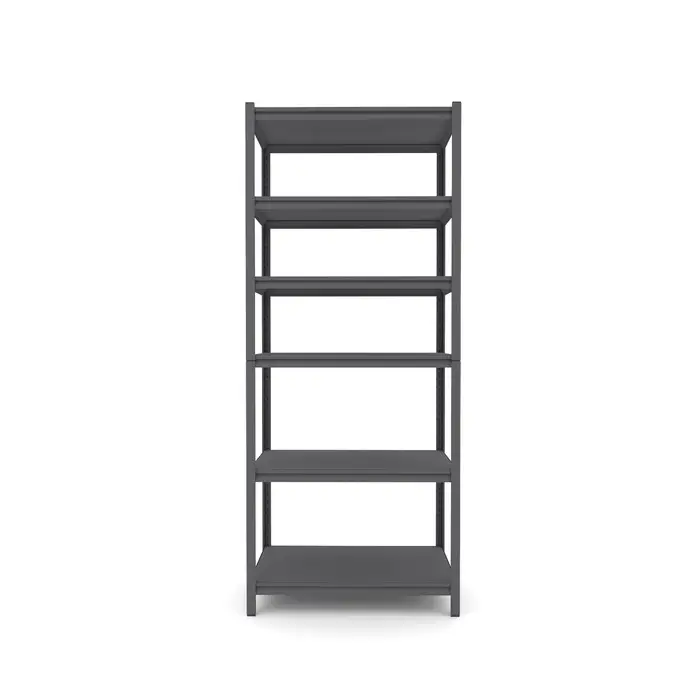 Стеллаж металлический для склада Everest Beamy Luxe-100, 6 полок, разборный, 220×90×40 см, тёмно-серый Стеллаж металлический для склада Everest Beamy Luxe-100, 6 полок, разборный, 220×90×40 см, тёмно-серый