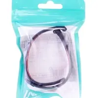 Ремешок для фитнес-браслета Mi Band 8/9 Luazon, с перфорацией, чёрный, красный