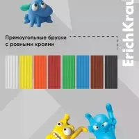 Пластилин 8 цветов, 144 г, ErichKrause "Jolly Friends", со стеком, в картонной упаковке