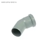 Отвод канализационный FLEXTRON, внутренний, d=50 мм, 45°