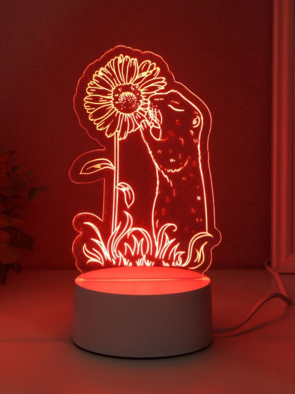 Светильник Светильник "Суслик и ромашка" LED RGB от сети RISALUX 9,5х10,1х17 см