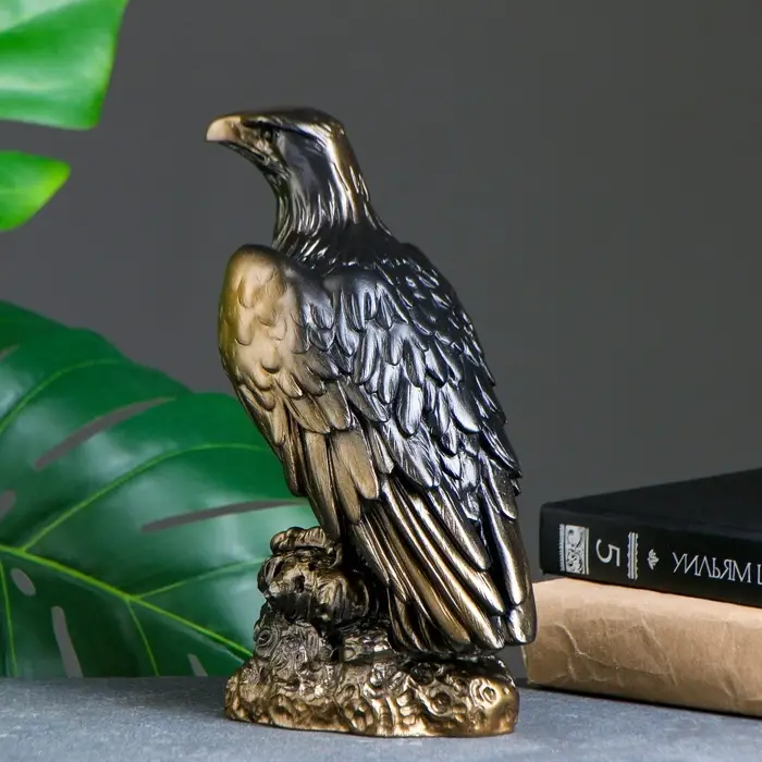 Фигурка гипс &laquo;Орёл&raquo;, под бронзу, 10&times;27&times;10 см