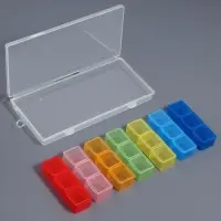 Органайзер для хранения мелочей, 21 ячейка, 19&times;8&times;2 см, МИКС