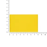 Лейбл из ПВХ Dzeta, XL, желтый