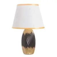 Лампа настольная &laquo;София&raquo; 1&times;40 Вт Е14 черный/золото 24&times;24&times;40 см