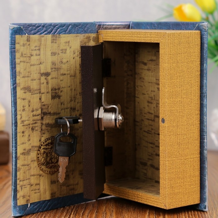 Сейф дерево книга кожа Сейф дерево книга кожа "Мои наполеоновские планы" 17х11х5 см