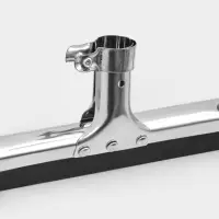 Водосгон для пола, основание нержавеющая сталь, стяжной хомут, 45 см