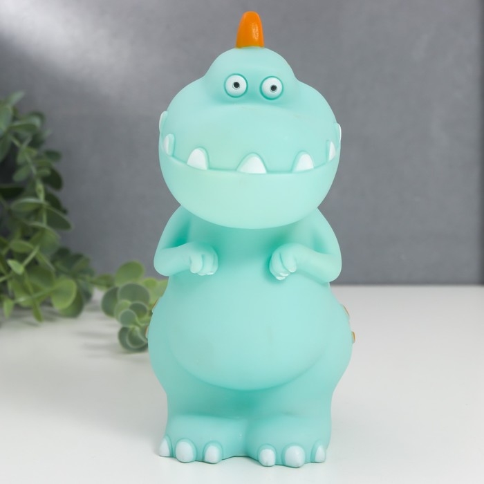 Копилка пластик Копилка пластик "Зубастый динозавр" МИКС 8,5х13х18 см