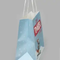 Пакет подарочный крафтовый &laquo;Пожелания&raquo;, 22&times;22&times;11 см