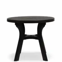 Стол круглый &laquo;Атлант&raquo;, 90&times;90&times;76.5 см, пластиковый, коричневый