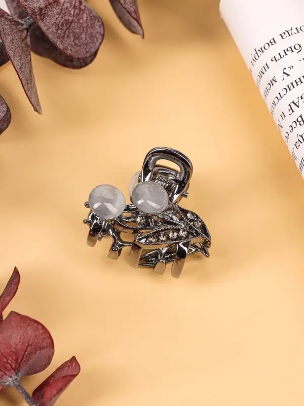 Крабик для волос &laquo;Ширли стиль&raquo;, веточка, 2.5 см, чёрный