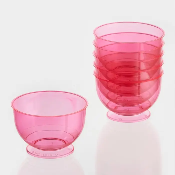 Креманка пластиковая одноразовая «Кристалл», 200 мл, красная Креманка пластиковая одноразовая «Кристалл», 200 мл, красная