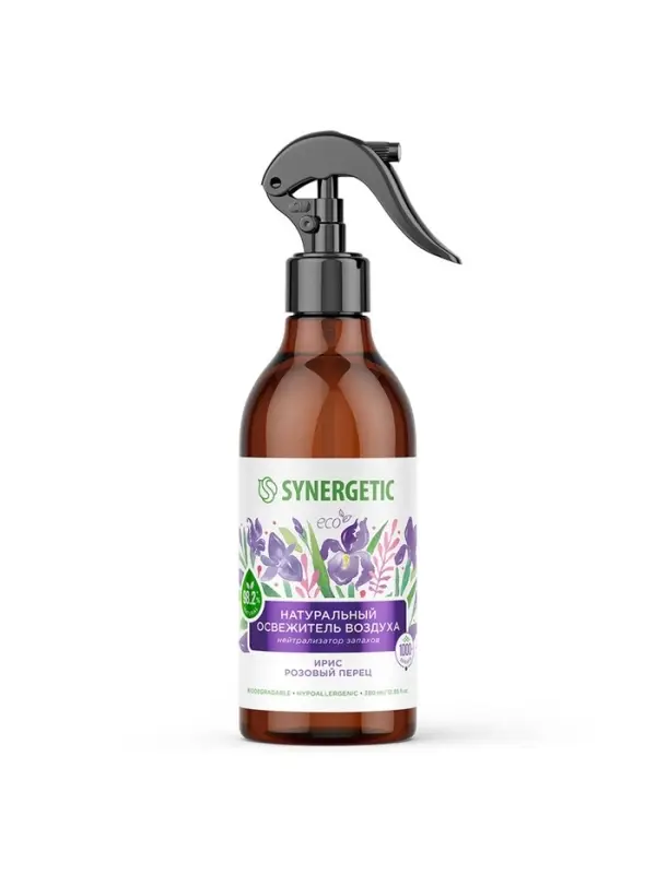 Освежитель воздуха SYNERGETIC &laquo;Ирис и розовый перец&raquo; 380 мл