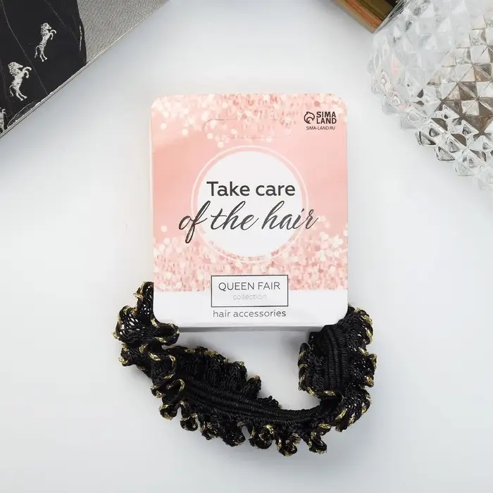 Резинка для волос "Мика" чёрный