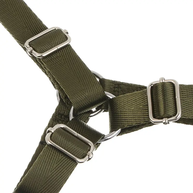 Шлейка для животных тм VETTA, нейлон, хаки/беж, обхват шеи 30-40см, обхват груди 35-43см, размер S