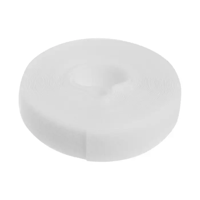 Лента-липучка для проводов 5000&times;20&times;1.5 мм ТУНДРА, белая, 1 шт.