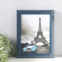 Фоторамка пластик 15х20 см "Остин" иссиня-чёрный 23,5х18,5х1,5 см