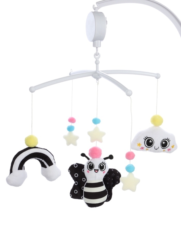 Крошка Я, мобиль  Крошка Я, мобиль "Веселая пчелка", звук, черный SL-07279B
