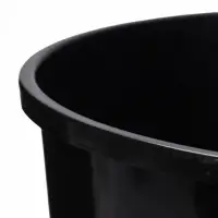 Горшок для рассады, для роз, 7 л, d=22 см, h=26 см, чёрный, Greengo
