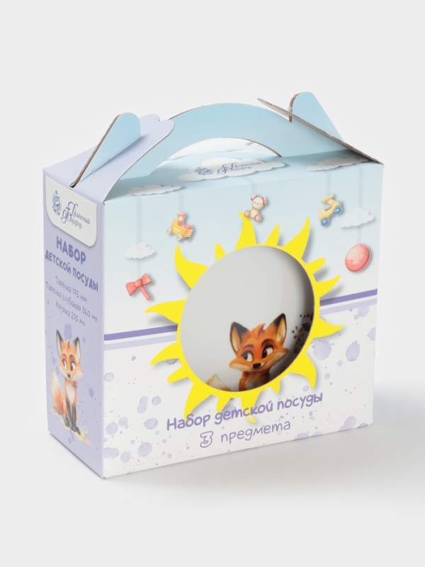 Набор посуды 3 предм. Лисичка И.У. Набор посуды 3 предм. Лисичка И.У.