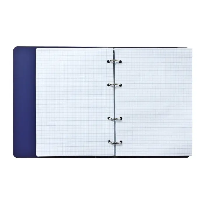 Тетрадь на кольцах Calligrata A5, 120 листов, в клетку, пластиковая обложка, блок офсет, синяя