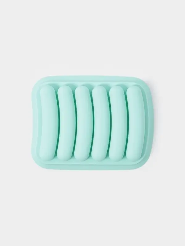 Форма для выпечки и приготовления сосисок Доляна, 6 ячеек, с крышкой, 17.5×13.5,2.8 см, силикон, бирюзовый Форма для выпечки и приготовления сосисок Доляна, 6 ячеек, с крышкой, 17.5×13.5,2.8 см, силикон, бирюзовый