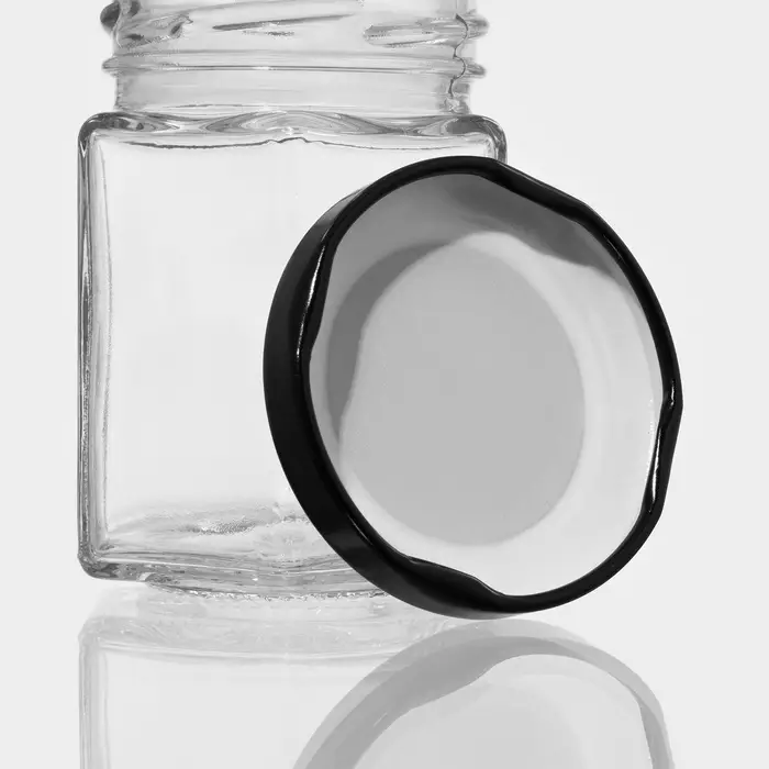 Банка для специй &laquo;Идилия&raquo;, 80 мл, 5.5&times;5.5&times;7 см, металлическая крышка, стекло