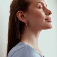 Серьги &laquo;Геометрия кольца&raquo;, цвет серебро