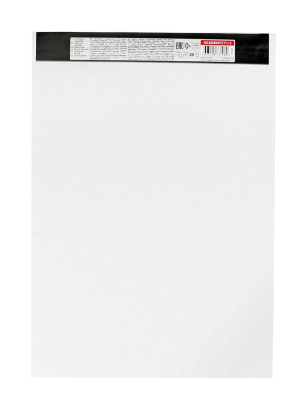 Альбом для рисования А4, 20 листов на клею &laquo;Крутой мишка&raquo;, плотность листов 100 г/м&sup2;