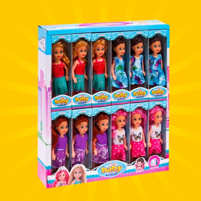 Кукла малышка «Алиса» в платье, МИКС Кукла малышка «Алиса» в платье, МИКС