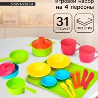 Набор детской посуды &laquo;Сели поели&raquo;, 31 предмет