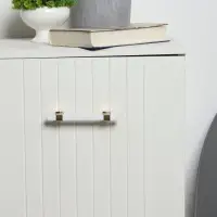 Ручка-скоба CAPPIO PK117, м/о 96 мм, цвет белый/золото