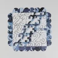 Коробка для печенья, кондитерская упаковка с пластиковой крышкой, &laquo;23 февраля&raquo;, 21&times;21&times;3 см