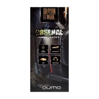 Наушники Qumo Arsenal, игровые, микрофон, USB, 2м, подсветка, чёрные