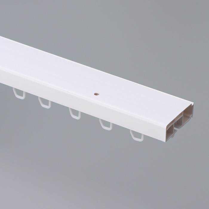 Карниз однорядный, 200 см, цвет белый Карниз однорядный, 200 см, цвет белый