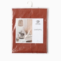 Скатерть Этель Linen collection brown 145х180см, 100%лён 210  г/м2