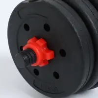 Гантели разборные, 20 кг, с грифом для штанги