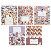 Тетрадь 12 листов в клетку Grimace, обложка мелованный картон, МИКС Тетрадь 12 листов в клетку Grimace, обложка мелованный картон, МИКС