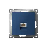 ATLASDESIGN РОЗЕТКА компьютерная RJ45, кат. 5Е, механизм, АКВАМАРИН